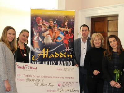 THE HELIX PANTO RAISES RECORD AMOUNT FOR TEMPLE STREET CUH